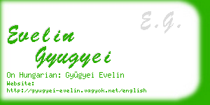 evelin gyugyei business card